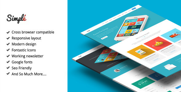 Simple - Responsive Landing Page Template