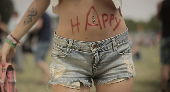 Girl Dancing on Festival 