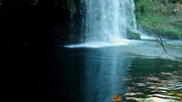 Waterfall and Lake