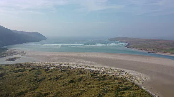 Aerial of the Aeria Around Ardara in County Donegal