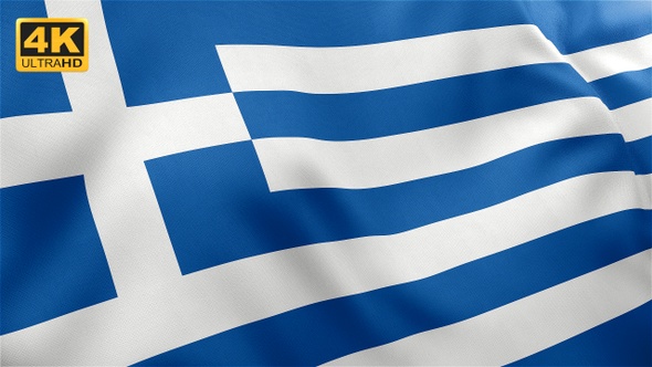 Greece Flag - 4K