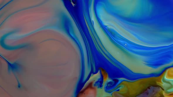 Abstract Colorful Sacral Liquid Waves Texture 523