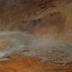 dramatic iceland landscape, geothermal hot spring steam smoke rising from the pools of hot water - VideoHive Item for Sale