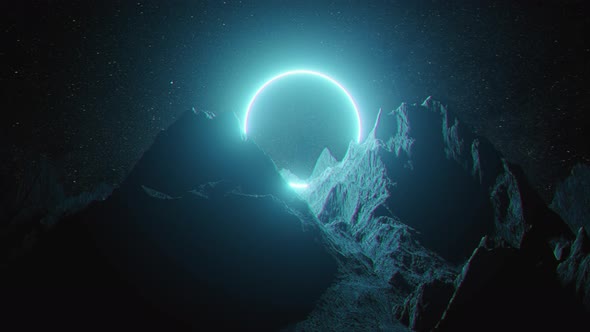 Beautiful Minimalistic Fantastic Landscape alt