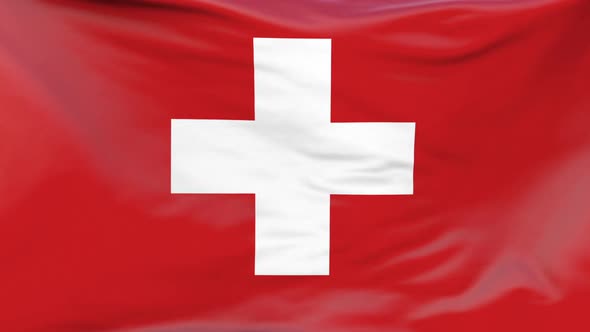 Switzerland flag waving Background