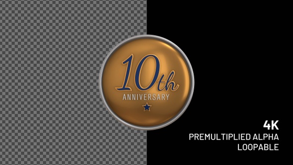 10th Anniversary Badge