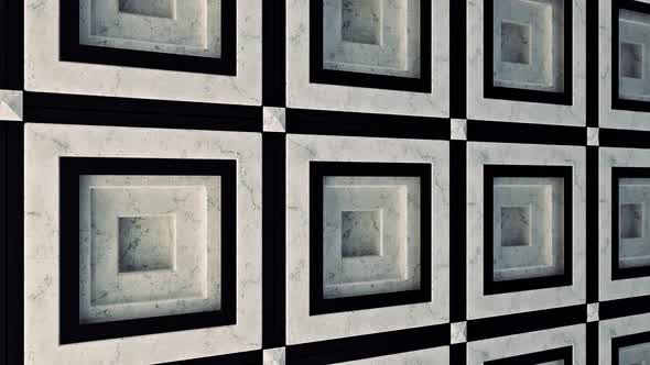 Abstract porcelain stoneware wall