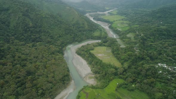 Mountain Landscape in Philippines, Luzon