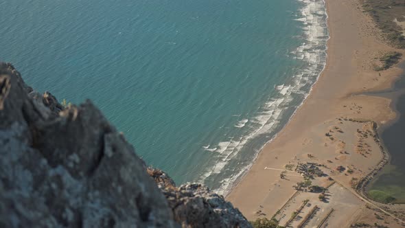 Iztuzu Beach View From Hill in Dalyan of Turkey