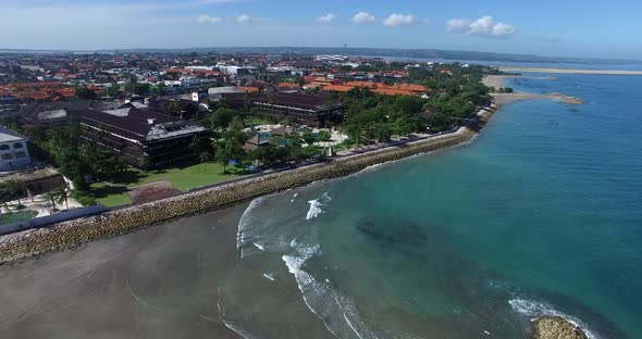 Aerial Bali Hotel Ocean View