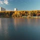 Flight Over Shkolnoe Lake in Zelenograd Administrative District of Moscow Russia - VideoHive Item for Sale