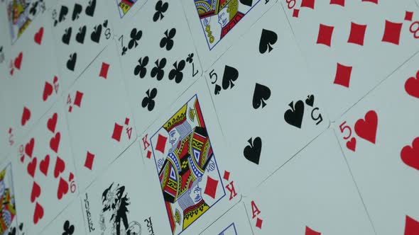 Modern Playing Cards on the Table
