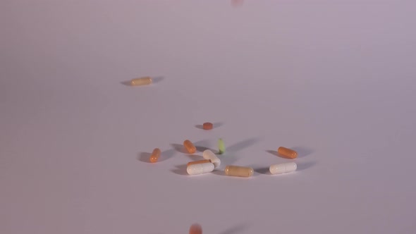 Dropping Medical Pills - 4K