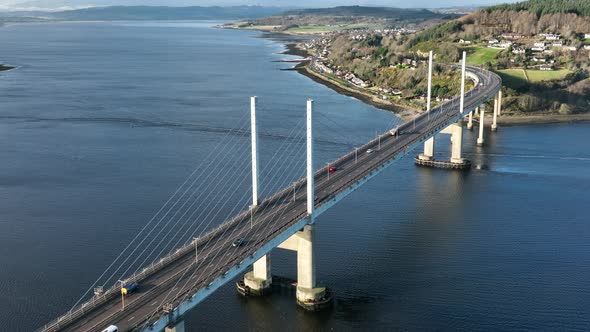 Bridge in Scotland Crossing From North Kessock to Inverness