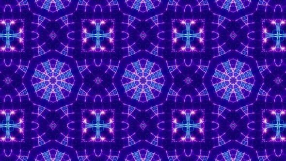 Vj Purple Kaleidoscope Light Loop 4K 12