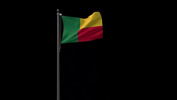 Benin Flag With Alpha 2K