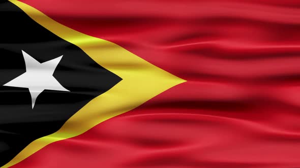 East Timor Flag Waving