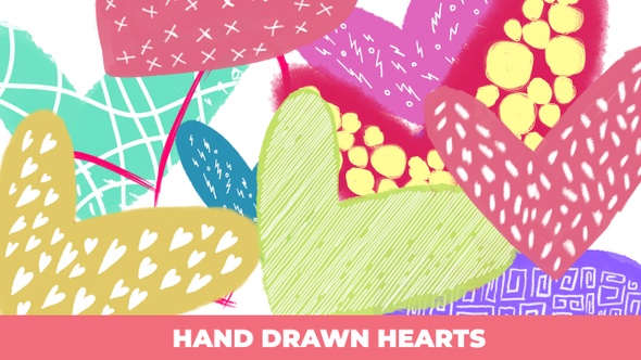Hand Drawn Hearts Pack alt