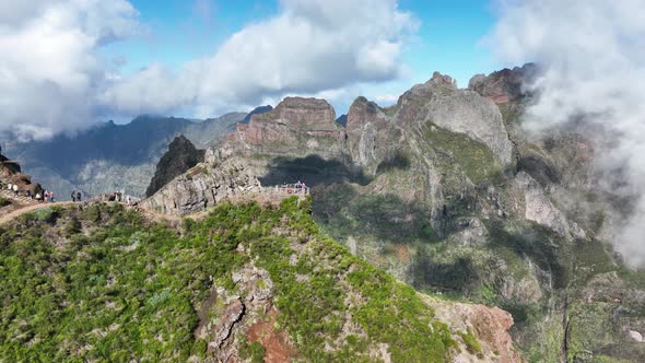 Mountain Aerials Cliffs Aerials Beautiful Madeira Island Epic Mountains and Cliffs Nature Low