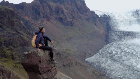 A Man on a Cliff