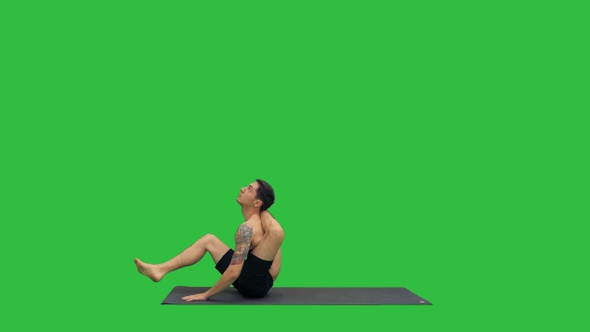 Yoga Dwi Pada Sirsasana feet behind the head pose on a