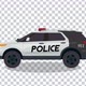 Police Car With Red Flash Lighter Siren - VideoHive Item for Sale