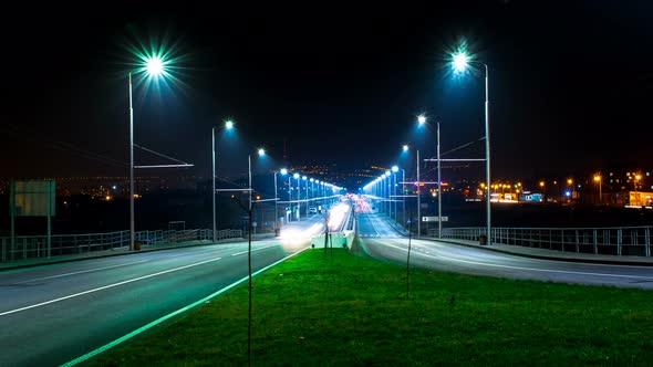 Street Traffic At Night 1