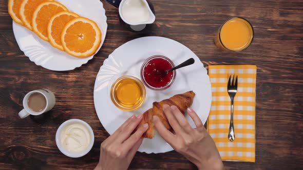 Healthy Breakfast Spread on the Table