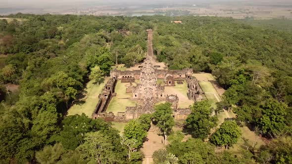 Phanom Rung Historical Park Aerial View in Buriram, Thailand