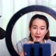 Asian Woman blogger or vlogger working online for beauty and makeup. Social media - VideoHive Item for Sale