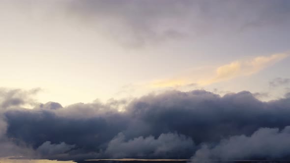 Time lapse storm sky with clouds background. Timelapse of stormy clouds 