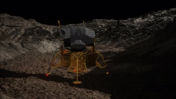 Lunar Landing Mission on the Moon