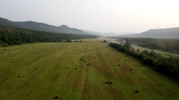 roads and fields of agriculture