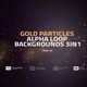 Golden Particles Alpha Loop Backgrounds 3in1 Part2 - VideoHive Item for Sale