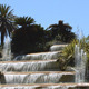 Cascading Water Fountain In Palm Tree Park - VideoHive Item for Sale