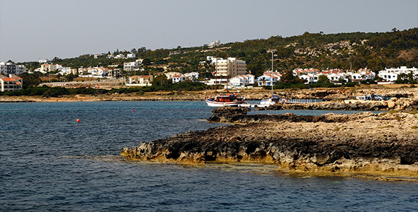 View From The Sea On The Cyprus Coast