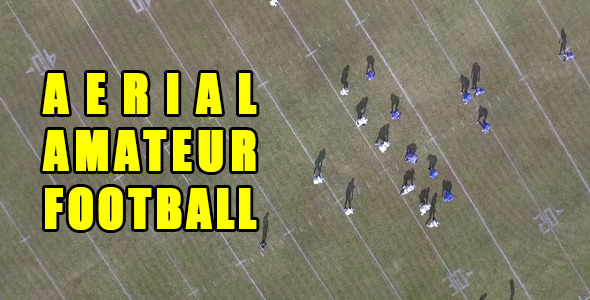 Aerial Football Match