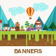 Summer Landscape Banners - GraphicRiver Item for Sale