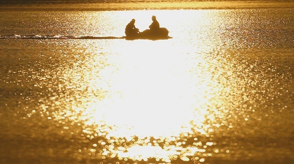 Fishing Boat at Sunset 3