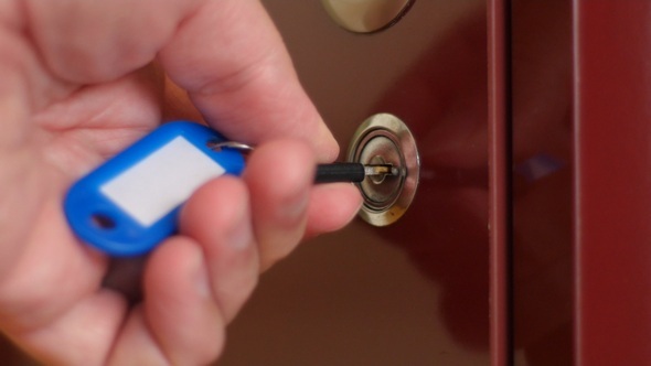 Unlocking and Locking an Office Cupboard