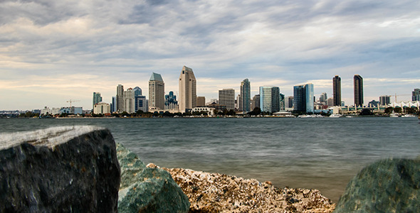 San Diego view from Coronado Island Day