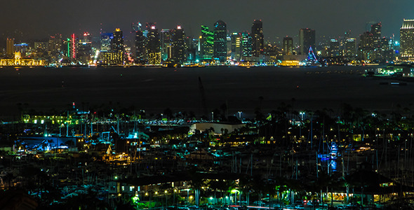 San Diego and Marina Night 