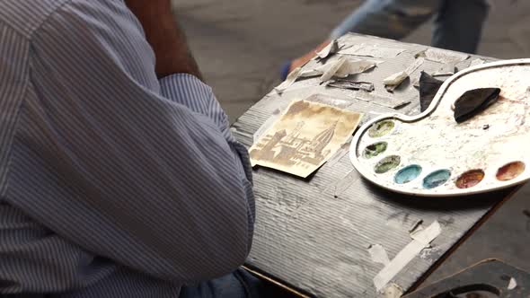 Artist Painting In Florence (1 Of 5)