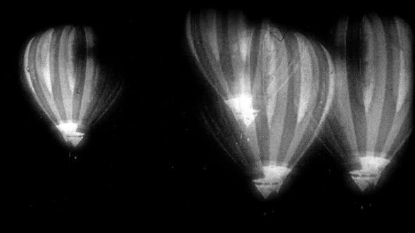Black & White Hot Air Balloon 6