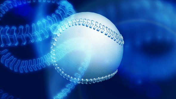 Spinning Baseball With Overlay Effect