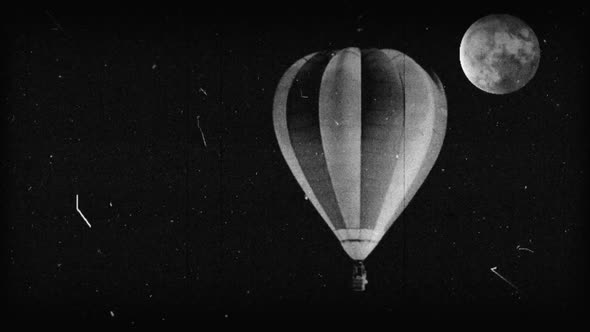 Black & White Hot Air Balloon 9