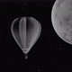 Black & White Hot Air Balloon With Moon 3 - VideoHive Item for Sale
