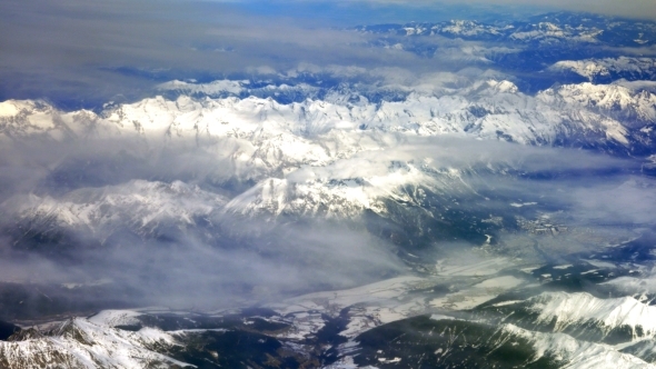 Flying Over The Snowy Mountains