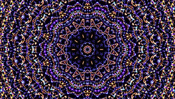 Bright abstract light governing full color, kaleidoscope