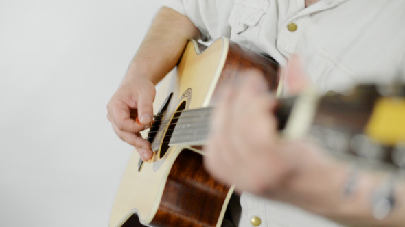 Guitar Playing in Studio